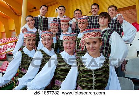 Great music traditional dress young singers portrait in costume in festival in village near Vilnius Lithuania Lithuanian View Large Photo Image Stock Image - Great music traditional dress young singers portrait in costume in festival in village near Vilnius Lithuania Lithuanian. Fotosearch