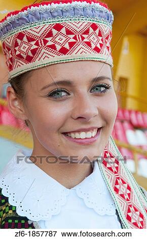 Great music traditional dress young singer portrait in costume in festival in village near Vilnius Lithuania Lithuanian View Large Photo Image Stock Photo - Great music traditional dress young singer portrait in costume in festival in village near Vilnius Lithuania Lithuanian. Fotosearch