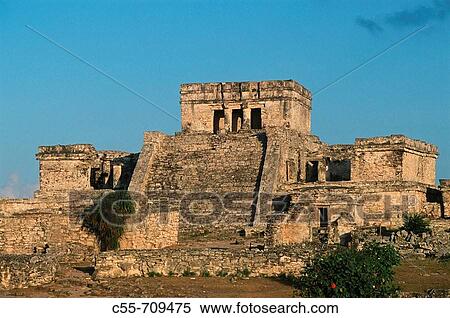 Great Palace. Mayans ruins of Tulum. Mexico View Large Photo Image Stock Photography - Great Palace. Mayans ruins of Tulum. Mexico. Fotosearch