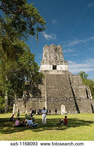 Great Plaza, Temple 2 also referred to as the Temple of the Masks, Tikal National Park, Peten, Guatemala View Large Photo Image Stock Image - Great Plaza, Temple 2 also referred to as the Temple of the Masks, Tikal National Park, Peten, Guatemala. Fotosearch