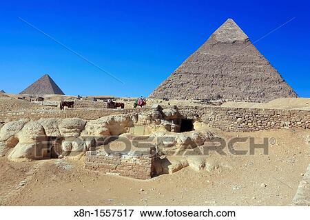 Great pyramids and Sphynx, Giza, Egypt View Large Photo Image Stock Photo - Great pyramids and Sphynx, Giza, Egypt. Fotosearch