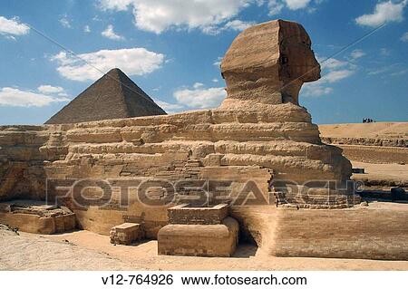 Great Sphinx and Pyramid of Giza View Large Photo Image Stock Photograph - Great Sphinx and Pyramid of Giza. Fotosearch