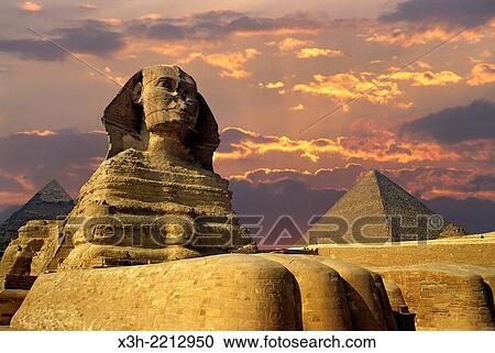 Stock Image - Great Sphinx of Giza, Egypt, Africa.. Fotosearch