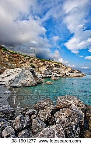 greece, amorgos, South: beach View Large Photo Image Stock Photo - greece, amorgos, South: beach. Fotosearch