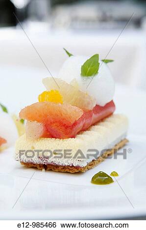 Greece, Athens, restaurant Spondi, chef Arnaud Bignon 2* chef, dessert by Chef pastry Vincent Doidy. View Large Photo Image Stock Photograph - Greece, Athens, restaurant Spondi, chef Arnaud Bignon 2* chef, dessert by Chef pastry Vincent Doidy.. Fotosearch