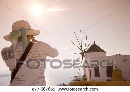 Greece. Cyclades Islands. Santorini. Oia. View Large Photo Image Stock Photography - Greece. Cyclades Islands. Santorini. Oia.. Fotosearch
