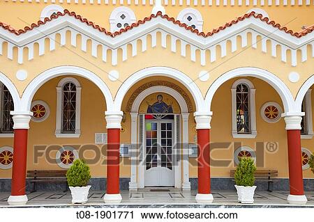 Greece, Ionian Islands, Kefalonia or Cephalonia, Argostoli, View of church View Large Photo Image Stock Image - Greece, Ionian Islands, Kefalonia or Cephalonia, Argostoli, View of church. Fotosearch
