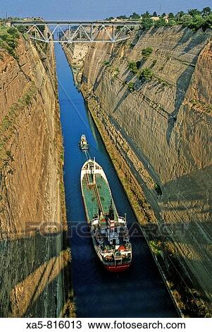 Greece, the Corinth canal View Large Photo Image Stock Image - Greece, the Corinth canal. Fotosearch