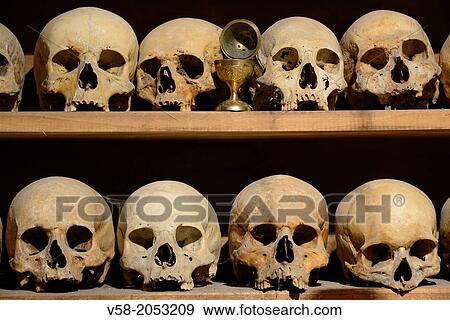 Greece, Thessaly, Meteora, World Heritage Site, Megalo Meteoro (Great Meteoron) monastery, The ossuary. View Large Photo Image Stock Photo - Greece, Thessaly, Meteora, World Heritage Site, Megalo Meteoro (Great Meteoron) monastery, The ossuary.. Fotosearch