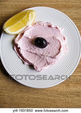 Stock Image - Greek Cuisine. Taramasalata. Fotosearch
