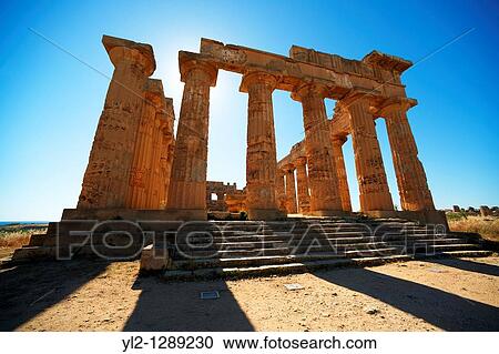 Greek Dorik Temple ruins of Temple F at Selinunte, Sicily View Large Photo Image Stock Image - Greek Dorik Temple ruins of Temple F at Selinunte, Sicily. Fotosearch