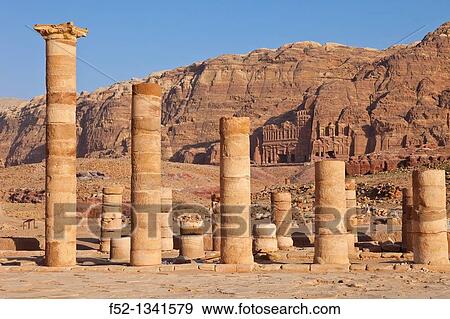Greek Temple, Petra, Jordan, Middle East. View Large Photo Image Stock Photo - Greek Temple, Petra, Jordan, Middle East.. Fotosearch