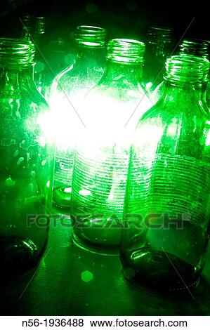 Green beer bottles View Large Photo Image Stock Photo - Green beer bottles. Fotosearch