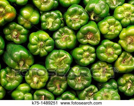 Green bell peppers View Large Photo Image Stock Image - Green bell peppers. Fotosearch