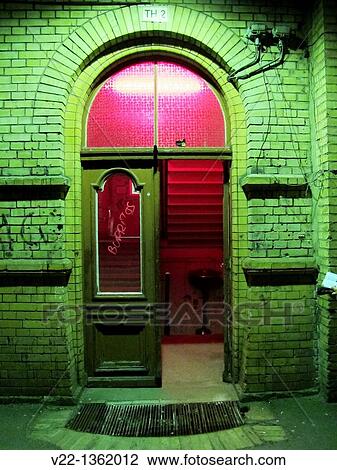 Stock Image - GREEN ENTRANCE. Fotosearch