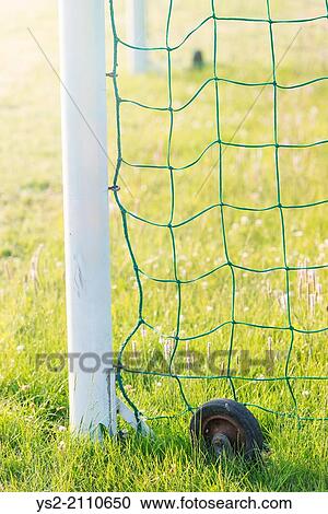 Green grass and goal post on a football (soccer) field. View Large Photo Image Stock Image - Green grass and goal post on a football (soccer) field.. Fotosearch