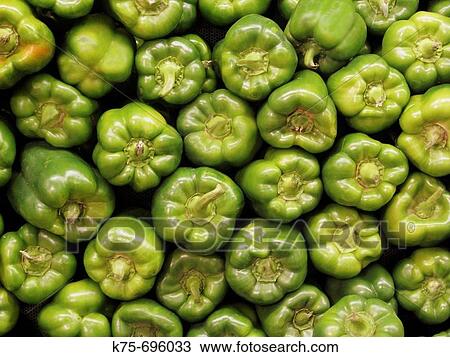 Stock Image - Green peppers. Fotosearch