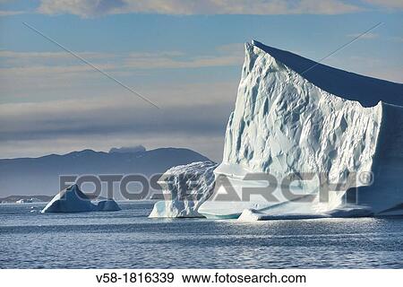 Greenland, Baffin Bay, Nuussuaq region, Icebergs View Large Photo Image Stock Photo - Greenland, Baffin Bay, Nuussuaq region, Icebergs. Fotosearch