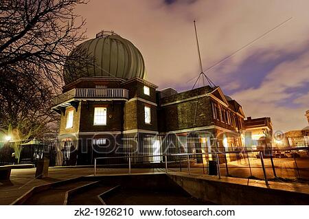 Greenwich Royal Observatory at night View Large Photo Image Stock Image - Greenwich Royal Observatory at night. Fotosearch