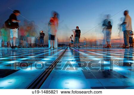 Stock Image - Greeting to the Sun, Zadar, Croatia. Fotosearch