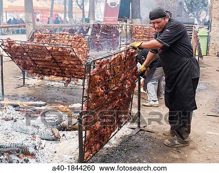 Grilled meat, Grilled pork, View Large Photo Image Stock Image - Grilled meat, Grilled pork,. Fotosearch