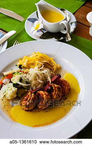Grilled Tiger Prawns with fennel sauce, mixed mushrooms and sauted vegetables Mandarin Oriental Hotel, Silom District, Bangkok, Thailand, Southeast Asia, Asia. View Large Photo Image Stock Image - Grilled Tiger Prawns with fennel sauce, mixed mushrooms and sauted vegetables Mandarin Oriental Hotel, Silom District, Bangkok, Thailand, Southeast Asia, Asia.. Fotosearch