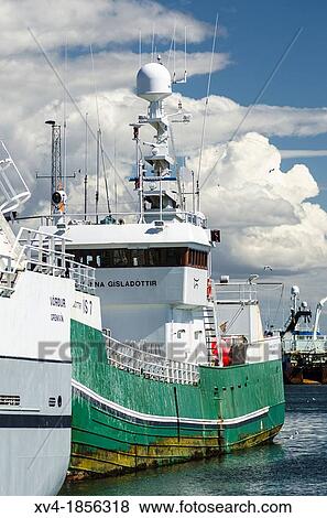 Grindavik fishing port Iceland View Large Photo Image Stock Photo - Grindavik fishing port Iceland. Fotosearch