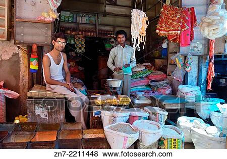 Stock Photo - Grocery, Haridwar, India, India.. Fotosearch