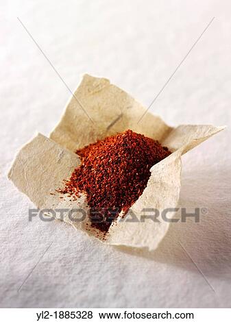 Ground chilli spice powder View Large Photo Image Stock Photo - Ground chilli spice powder. Fotosearch