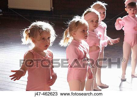 Group of 3 year old girls in ballet class, dressed in pink leotards View Large Photo Image Stock Image - Group of 3 year old girls in ballet class, dressed in pink leotards. Fotosearch