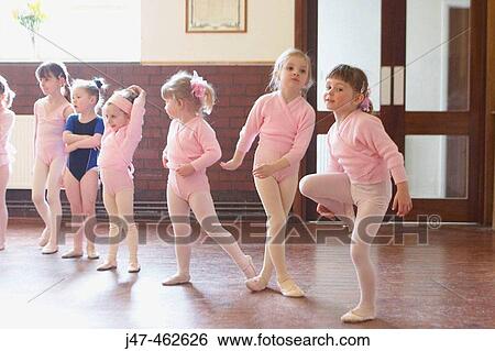 Group of 3 year old girls in ballet class, dressed in pink leotards View Large Photo Image Stock Photograph - Group of 3 year old girls in ballet class, dressed in pink leotards. Fotosearch