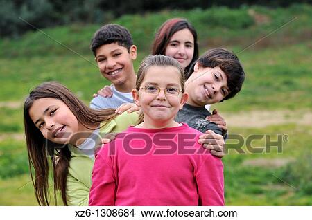 Picture - Group of children. Fotosearch