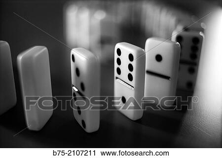 Group of dominoes in black and white. View Large Photo Image Stock Image - Group of dominoes in black and white.. Fotosearch
