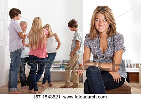 Stock Image - Group of Teenagers. Fotosearch