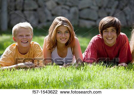 Stock Image - Group of Teenagers. Fotosearch