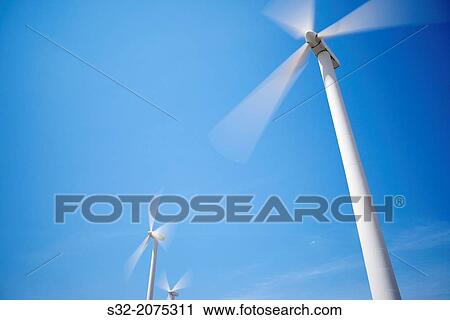 group of windmills for renewable electric energy production, Pozuelo de Aragon, Zaragoza, Spain. View Large Photo Image Stock Image - group of windmills for renewable electric energy production, Pozuelo de Aragon, Zaragoza, Spain.. Fotosearch