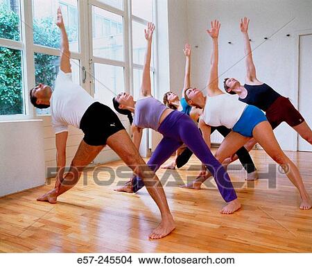 group yoga lesson View Large Photo Image Picture - group yoga lesson. Fotosearch