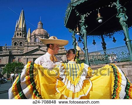 Stock Photo - Guadalajara City. Dancers. Mexico.. Fotosearch