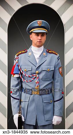 Guard, Prague Castle, Prague, Czech Republic, Europe. View Large Photo Image Stock Photography - Guard, Prague Castle, Prague, Czech Republic, Europe.. Fotosearch