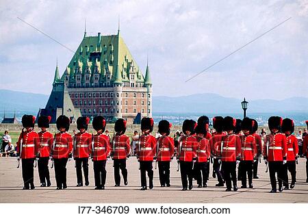 Guards at the citadel in Quebec City. Quebec, Canada View Large Photo Image Stock Photo - Guards at the citadel in Quebec City. Quebec, Canada. Fotosearch
