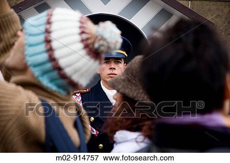guards on the Castle of Prague, Czech Republic View Large Photo Image Stock Photo - guards on the Castle of Prague, Czech Republic. Fotosearch