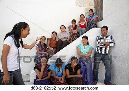 GUATEMALA. American Catholic missionary sister with indigenous Mayan women of Quiche.. View Large Photo Image Stock Image - GUATEMALA. American Catholic missionary sister with indigenous Mayan women of Quiche... Fotosearch