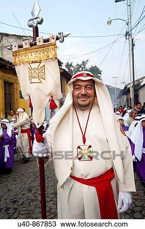 Guatemala, Antigua, Holy week, Man in procession (MR) View Large Photo Image Stock Image - Guatemala, Antigua, Holy week, Man in procession (MR). Fotosearch