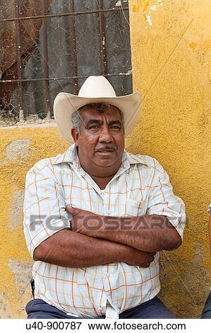 Guatemala, Antigua, Holy week Man in cowboy hat (MR) View Large Photo Image Stock Photo - Guatemala, Antigua, Holy week Man in cowboy hat (MR). Fotosearch