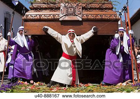 Stock Photo - Guatemala, Antigua, Holy week. Fotosearch