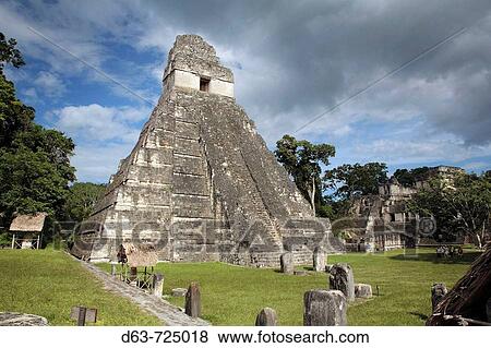 Stock Photo - GUATEMALA Mayan ruins atTikal. Fotosearch