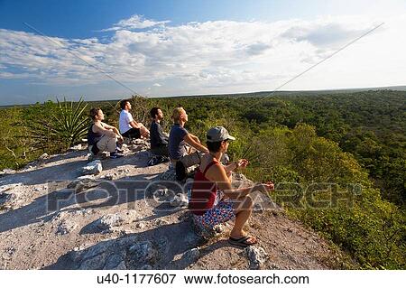 Guatemala, Peten, El Mirador Basin, meditation, Templo de los monos View Large Photo Image Stock Photo - Guatemala, Peten, El Mirador Basin, meditation, Templo de los monos. Fotosearch
