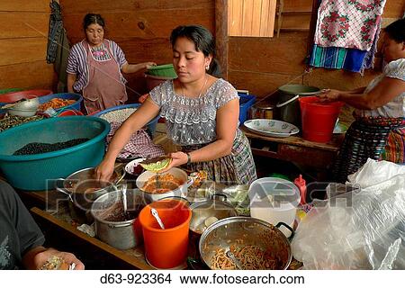 GUATEMALA San Pedro la Laguna woman selling tostadas 2009 View Large Photo Image Picture - GUATEMALA San Pedro la Laguna woman selling tostadas 2009. Fotosearch