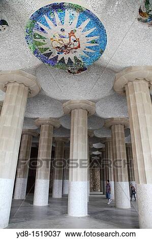 Guell Park, by Antoni Gaudi, Barcelona, Spain View Large Photo Image Stock Photo - Guell Park, by Antoni Gaudi, Barcelona, Spain. Fotosearch