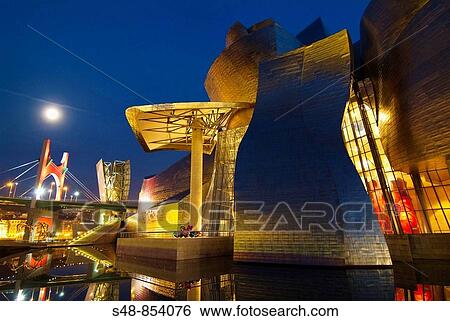 Guggenheim Museum, Bilbao. Biscay, Basque Country, Euskadi, Spain View Large Photo Image Stock Photograph - Guggenheim Museum, Bilbao. Biscay, Basque Country, Euskadi, Spain. Fotosearch